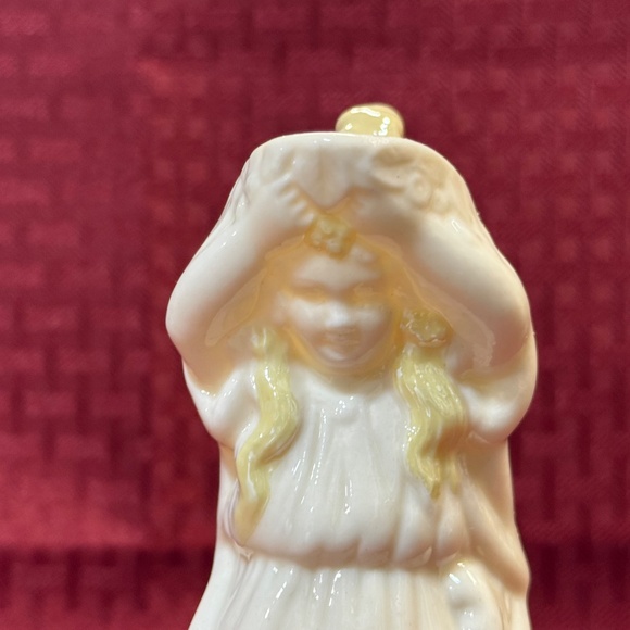 Belleek Irish Vintage Parian China Undine Nymph Creamer Pitcher 6th Green Mark - Picture 5 of 7